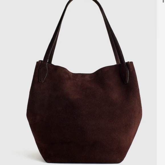 Madewell Handbags - Madewell The Shopper Tote Dark Carob Brown Suede